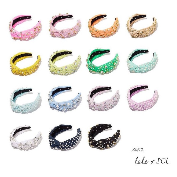 LELE SADOUGHI X STONEY CLOVER AVOCADO PEARL & CRYSTAL HEARTS KNOTTED HEA… main image 12